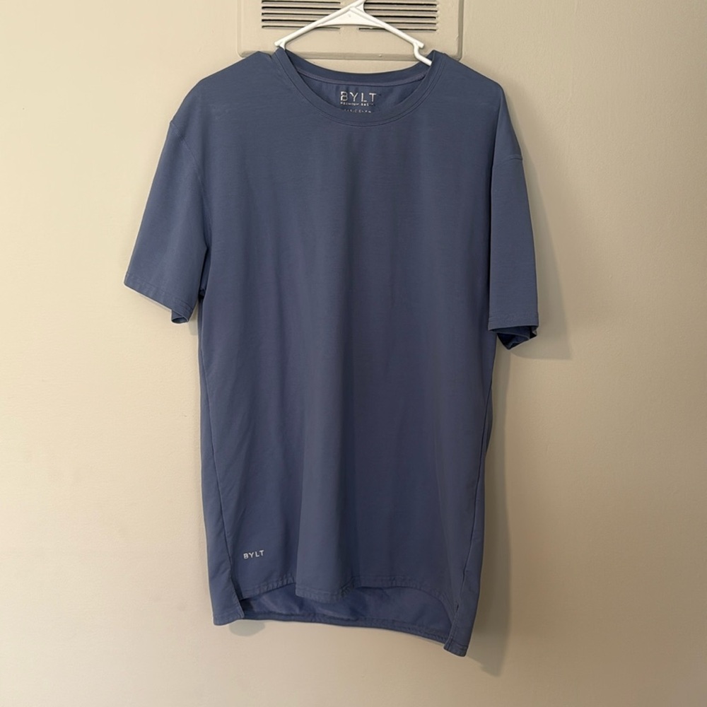 BYLT Basics Free Split Hem Lux Shirt - Men’s XL - Blue